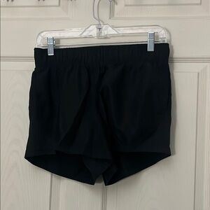 Athletic Works Black Athletic Shorts Lightweight Elastic Waist